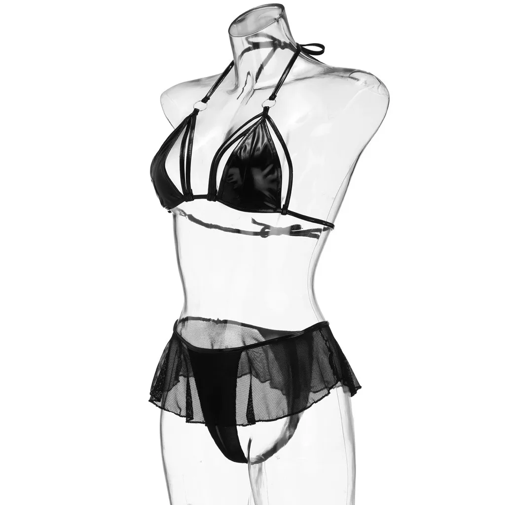 Новое Женское Сетчатое эротическое нижнее белье женское сексуальный