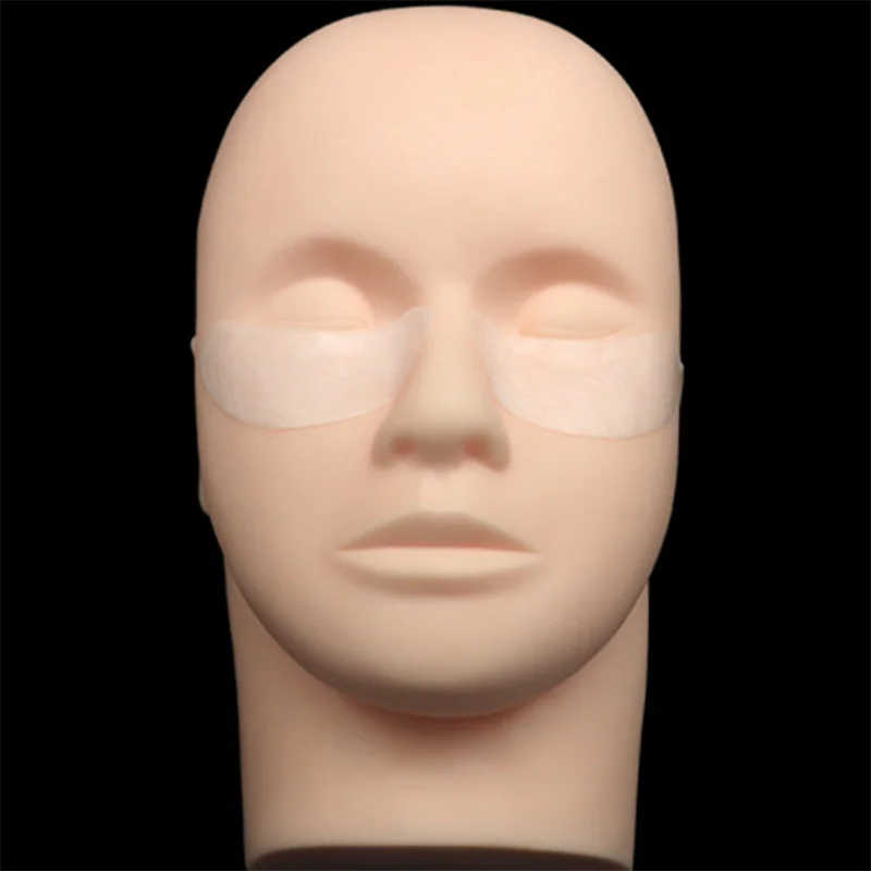 Силиконовый манекен для наращивания ресниц с имитацией головы глаз средство