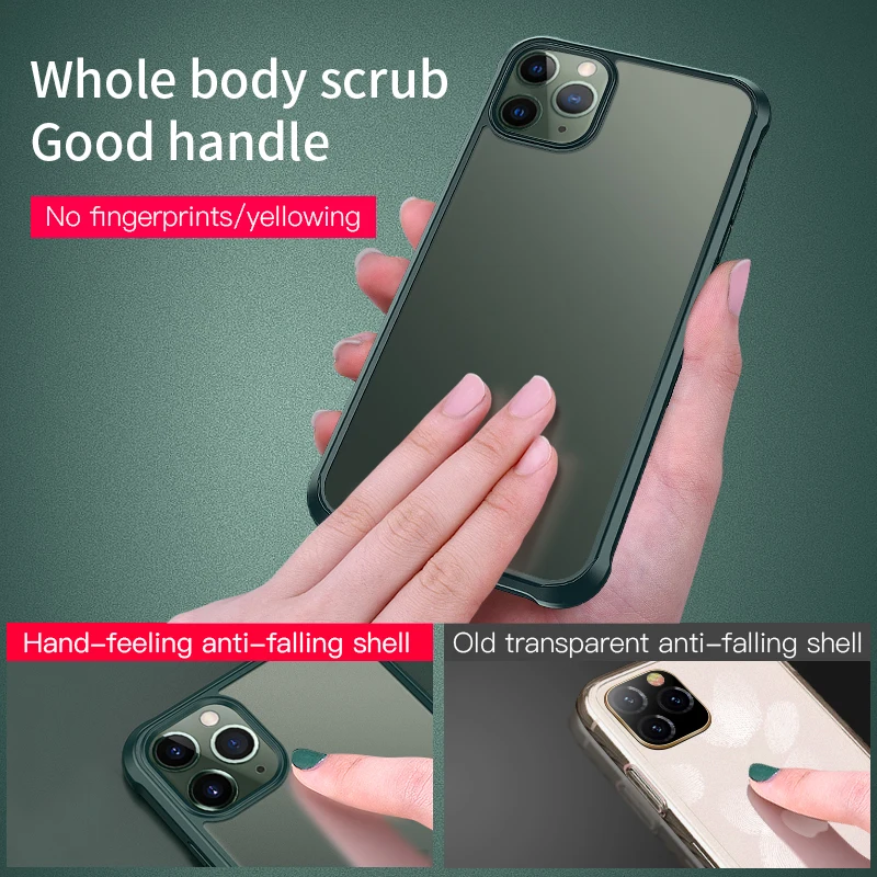 Модные противоударные Чехлы CANDYEIC для iPhone 11 Pro MAX прозрачный защитный чехол
