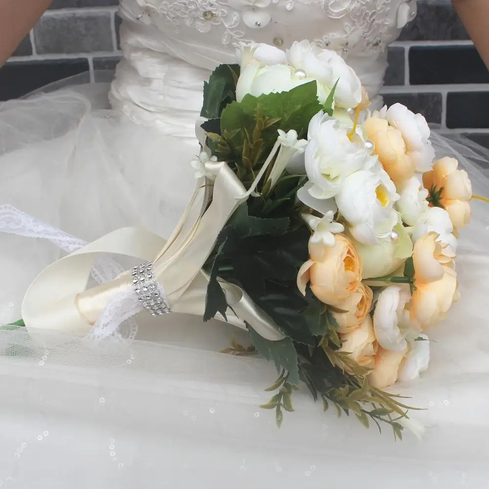 

Bride Bouquet Wedding Bouquet Artificial Blue Wedding Bouquet Artificial Bride Home Decoration SPH94