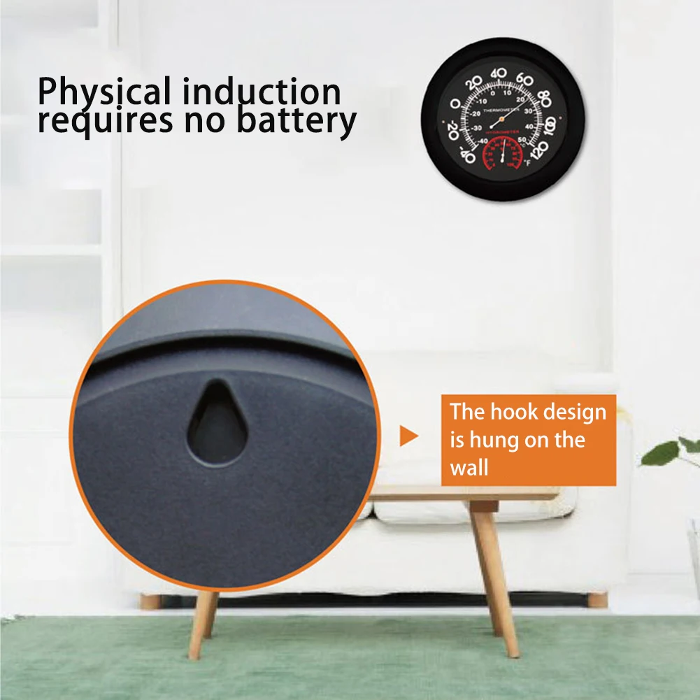 

Круглый внутренний Термометр-Гигрометр 2in1ABS с циферблатом, аналоговый измеритель, увлажнитель, температурный детектор влажности, тестер, м...