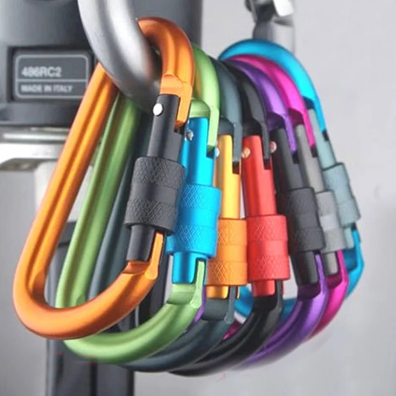 Карабин для скалолазания 8 см замок Тип d quickdraw Пряжка висячая алюминиевая гайка