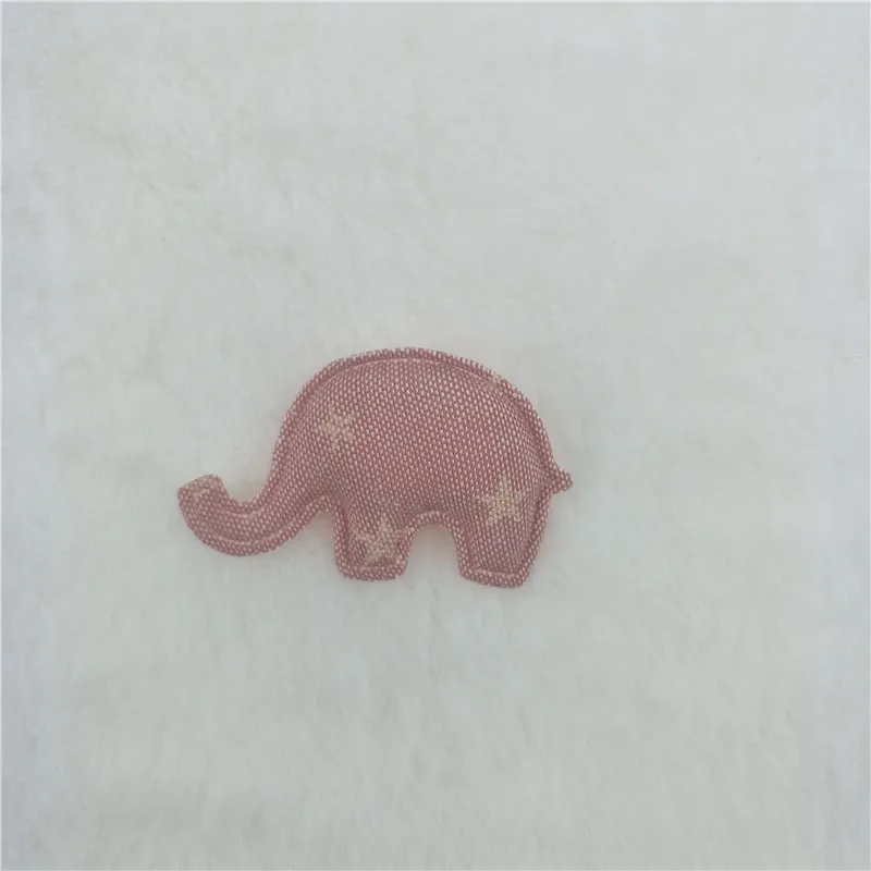 pink elephant 40 шт./лот, многостильные мягкие аппликации для девочек, аксессуары для волос, DIY нашивки для детей для одежды, стикер для рукоделия, DIY Украшение для волос - Цвет: pink elephant