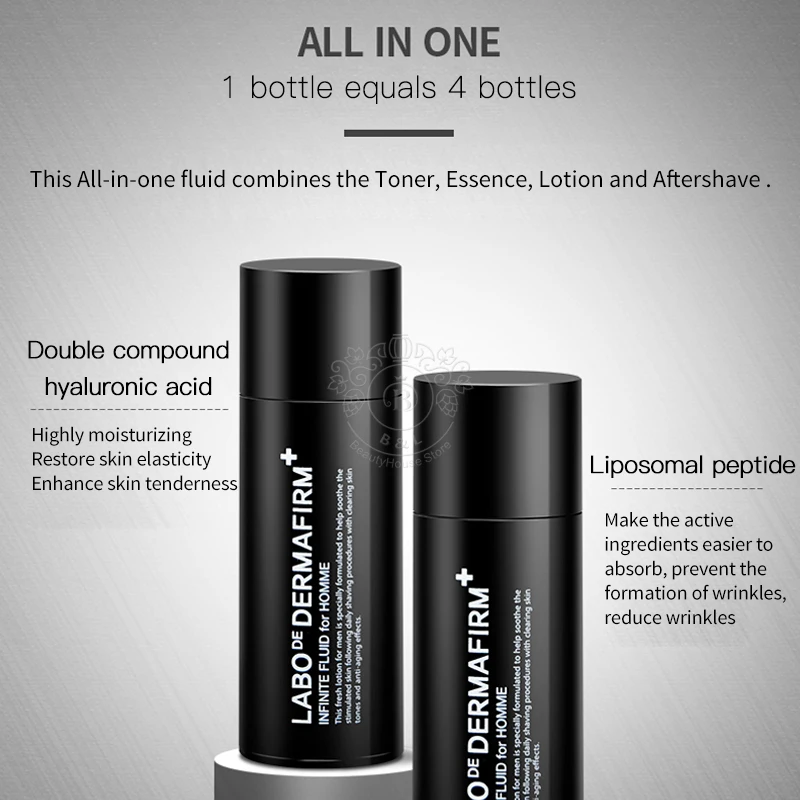 

120ml Korea male face cream emulsion facial essence 3in1 whiten moisturizing anti wrinkle delay aging repairing skin for men