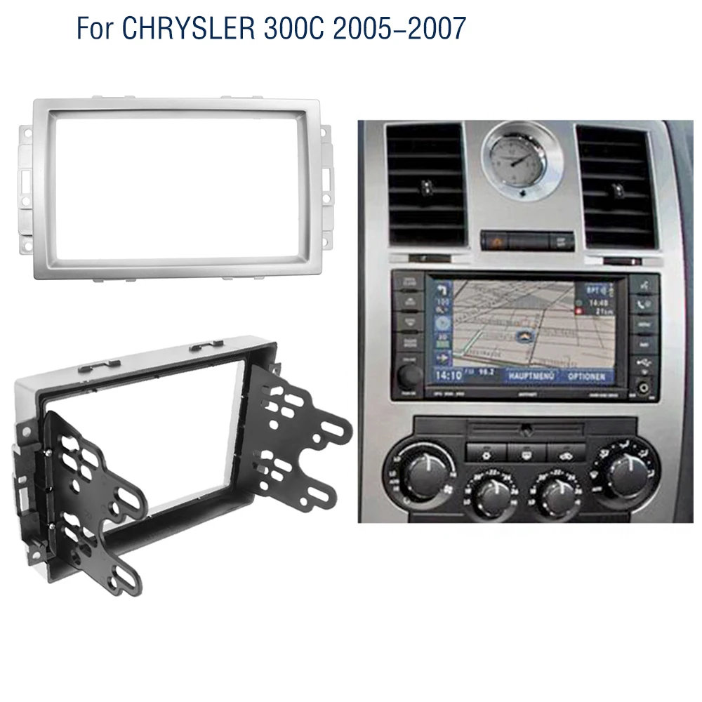 Рамка для автомобильного радиоприемника 2Din Chryler 300C 2005 2007 комплект креплений