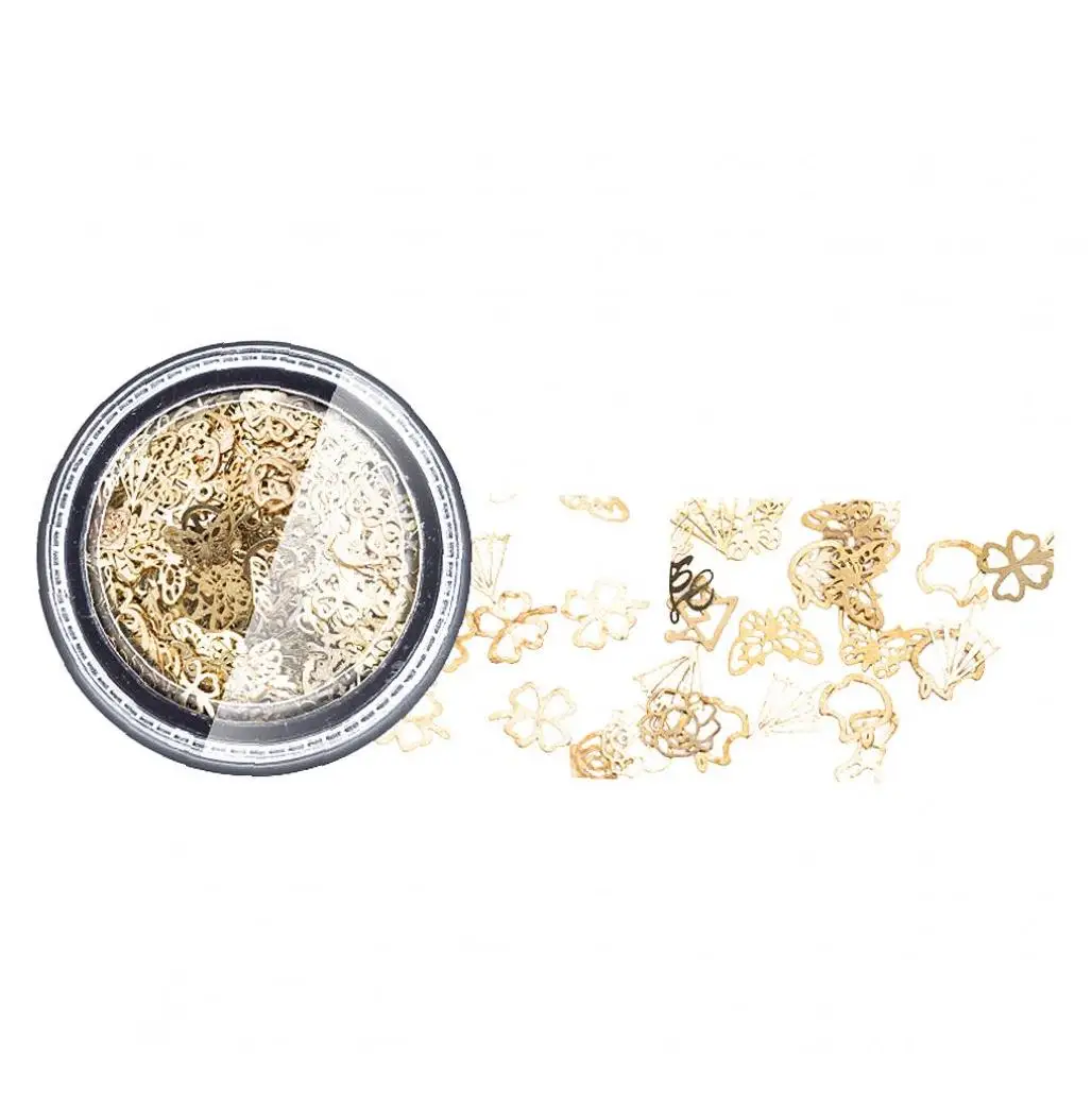 Креативные металлические шпильки для ногтей украшения наклейки с короной сердце