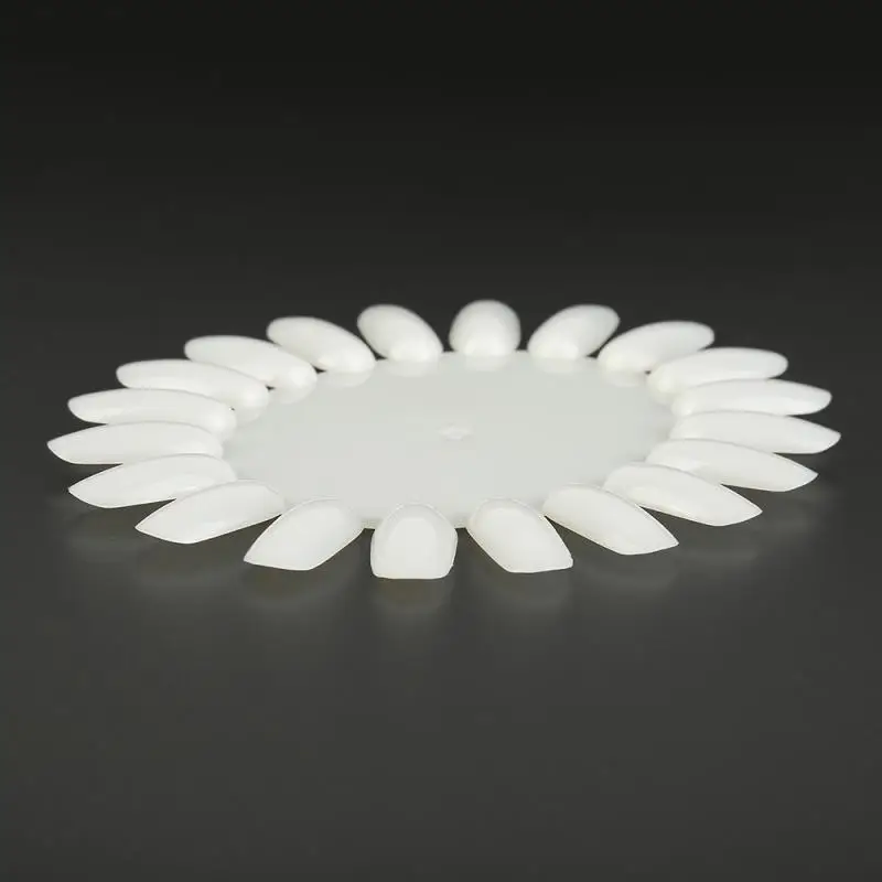 Типсы для макияжа 10 пар практики нанесения лака круглыми колесами акрилового