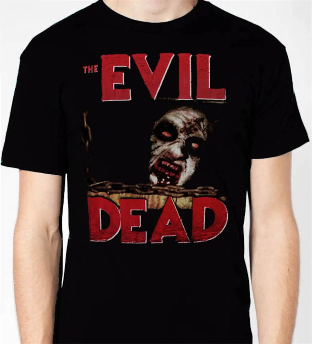Горячая Мода ASH EVIL DEAD ARMY OF DARKNESS GROOVIAN MAN Мужская футболка Boomstick хлопковая Футболка с