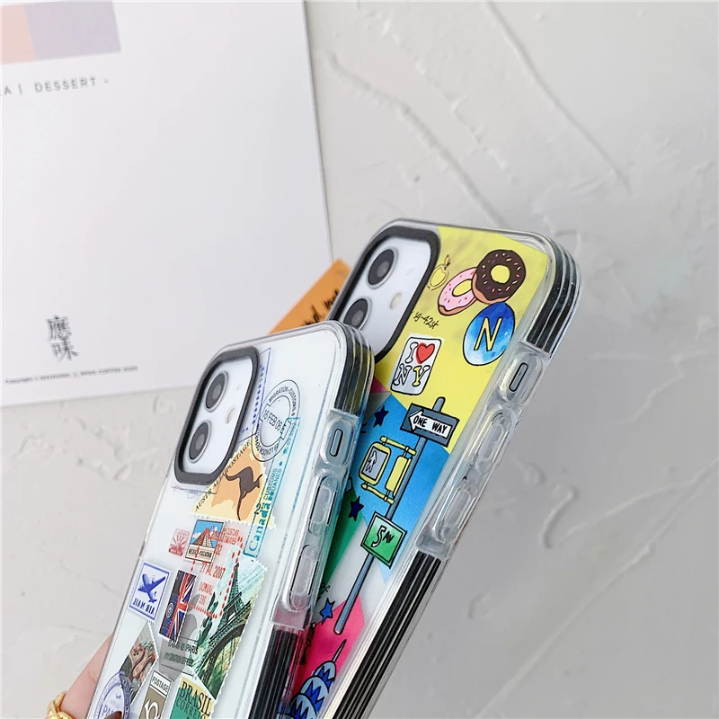 Чехол-накладка для iphone 12 Mini 11 Pro Max 7 8 Plus X XR XS SE прозрачный из мягкого силикона |