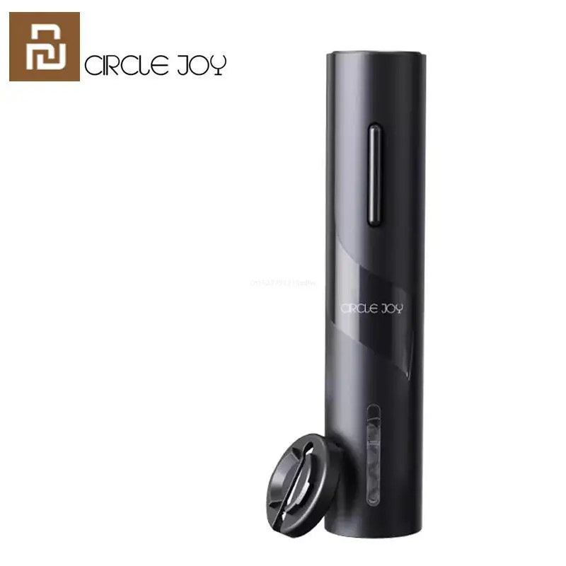 

Xiaomi Youpin Circle Joy Black Samurai Electric Bottle Wine Opener Set Automatic Corkscrew Red Wine Kitchen Accessory Smart Tool