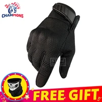mens motorcycle gloves breathable motocross off road riding guantes moto biker touch screen motocross gloves for winter black