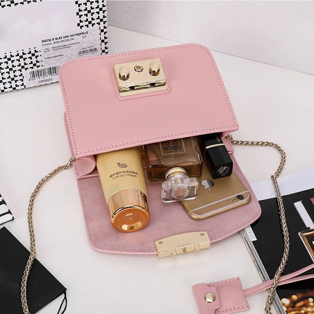 

Luxury leather women's handbag, multifunctional diagonal shoulder bag, small square bag, lady envelope bag, 2021