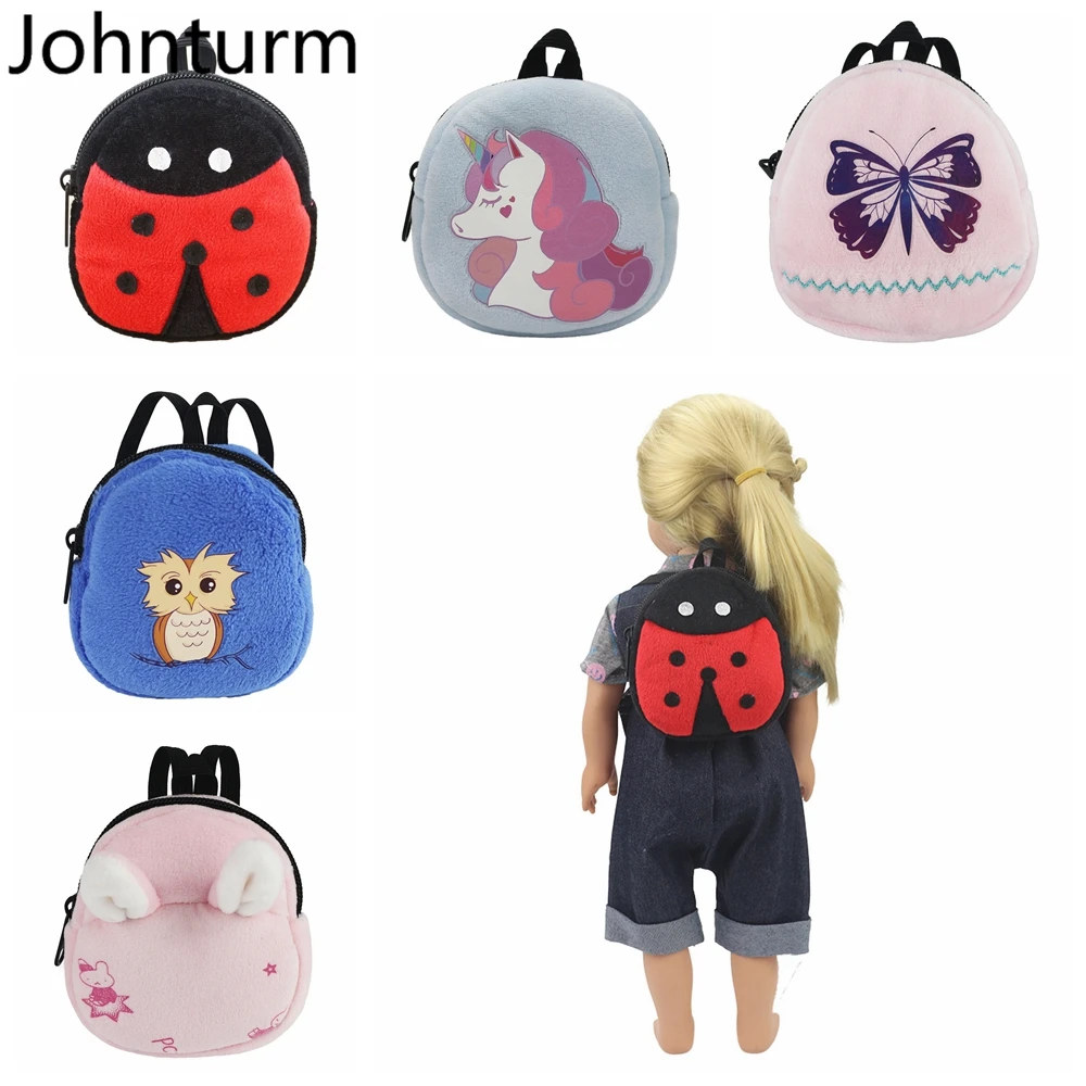 

Dolls Bag Backpack Doll Accessories for 18 inch Girl Dolls 43cm Baby New Born Doll Out Going Carry Bag Mini Bag Accessories