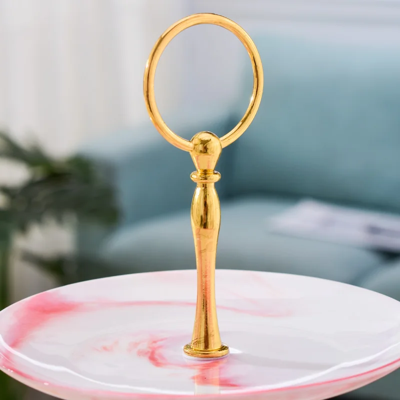 Фруктовые Тарелки для закусок 3 слоя Европейский костяной Китай Мраморная