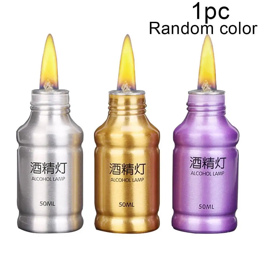 

Portable Metal Mini Alcohol Lamp Lab Equipment Heating Liquid Stoves For Outdoor Survival Camping Hiking Travel Without Alcohol
