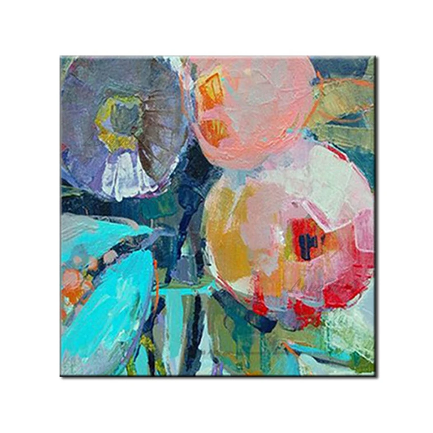 

Абстрактная картина маслом, ручная роспись, современный холст с цветами, настенное искусство, картины маслом на холсте, настенное украшение...