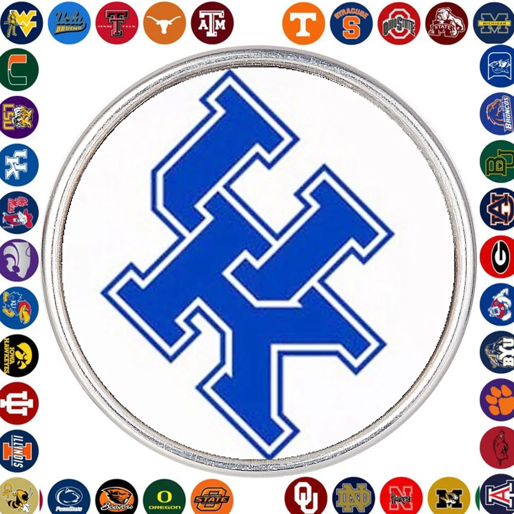 NCAA спортивная футбольная команда стеклянные кнопки броши на прищепке Kentucky wildcats DIY имбирный браслет с застежкой сменная Ювелирная кнопка