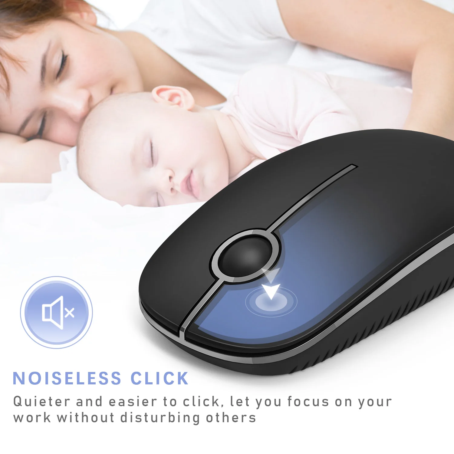 Клавиатура и мышь Jelly Comb беспроводные 2 4 ГГц с круглыми клавишами | Компьютеры