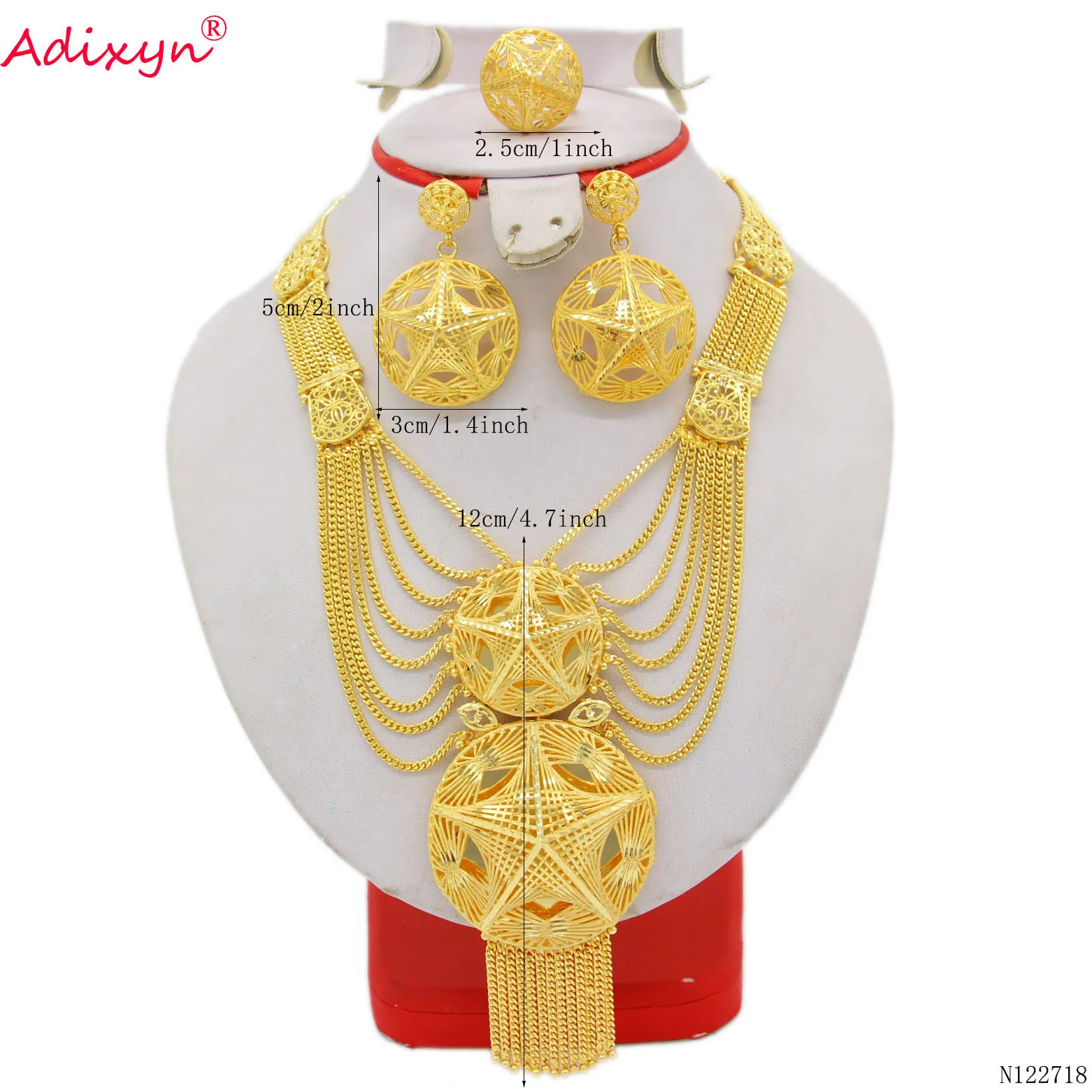 Adixyn Dubai Collares Necklace/Earrings 