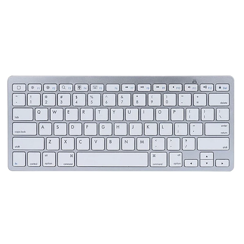Ультратонкая портативная Bluetooth беспроводная клавиатура белого цвета Bk3001 для