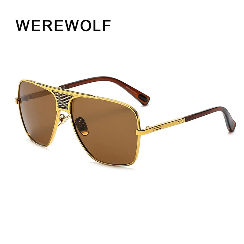 Мужские солнцезащитные очки Брендовые дизайнерские женские с плоским верхом