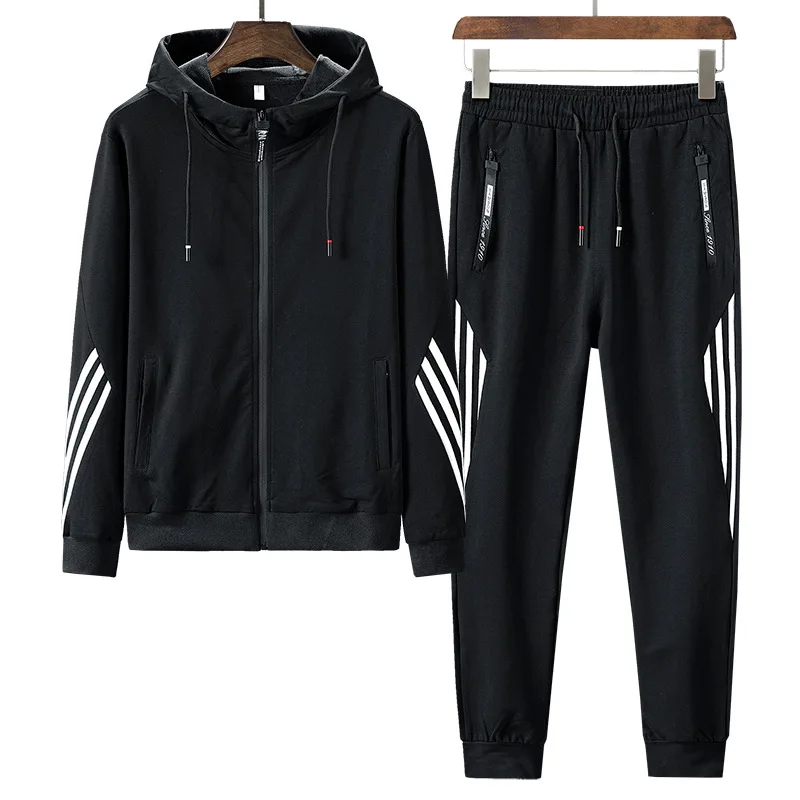

New Spring, Autumn and Winter Men's Casual Suit Jacket Long Sports Pants Two Pieces Youth Men's Clothing Teenagers