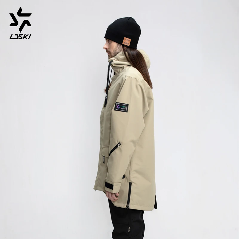 Лыжная куртка LDSKI парка для сноуборда водоотталкивающая толстовка тонкая