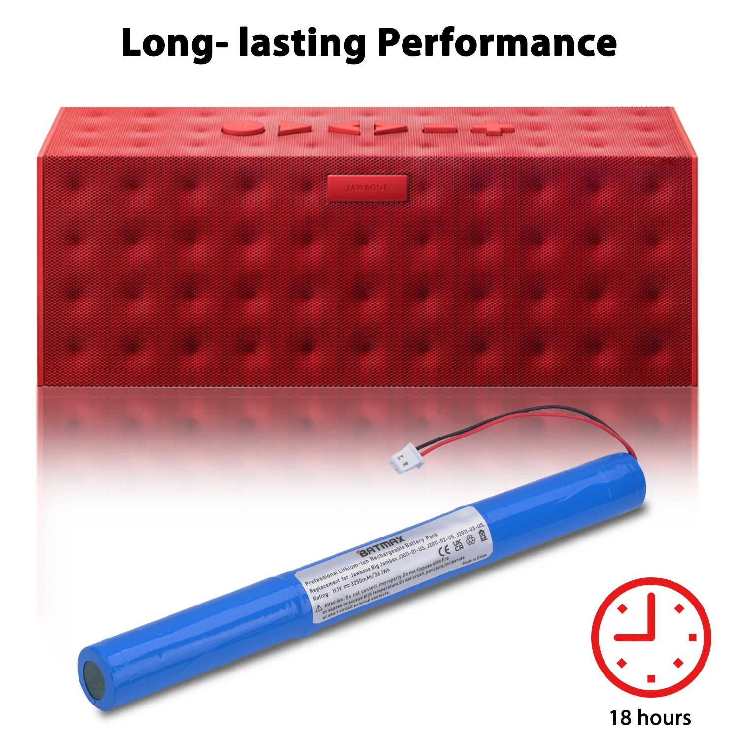 Сменный аккумулятор высокой мощности 3250 мА · ч для беспроводной Bluetooth-колонки Jambox