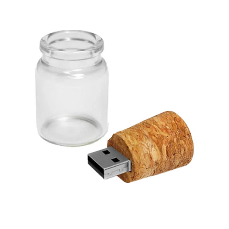 Usb флеш накопитель Водонепроницаемый Стекло дрейф бутылка флэш карта памяти 256 ГБ