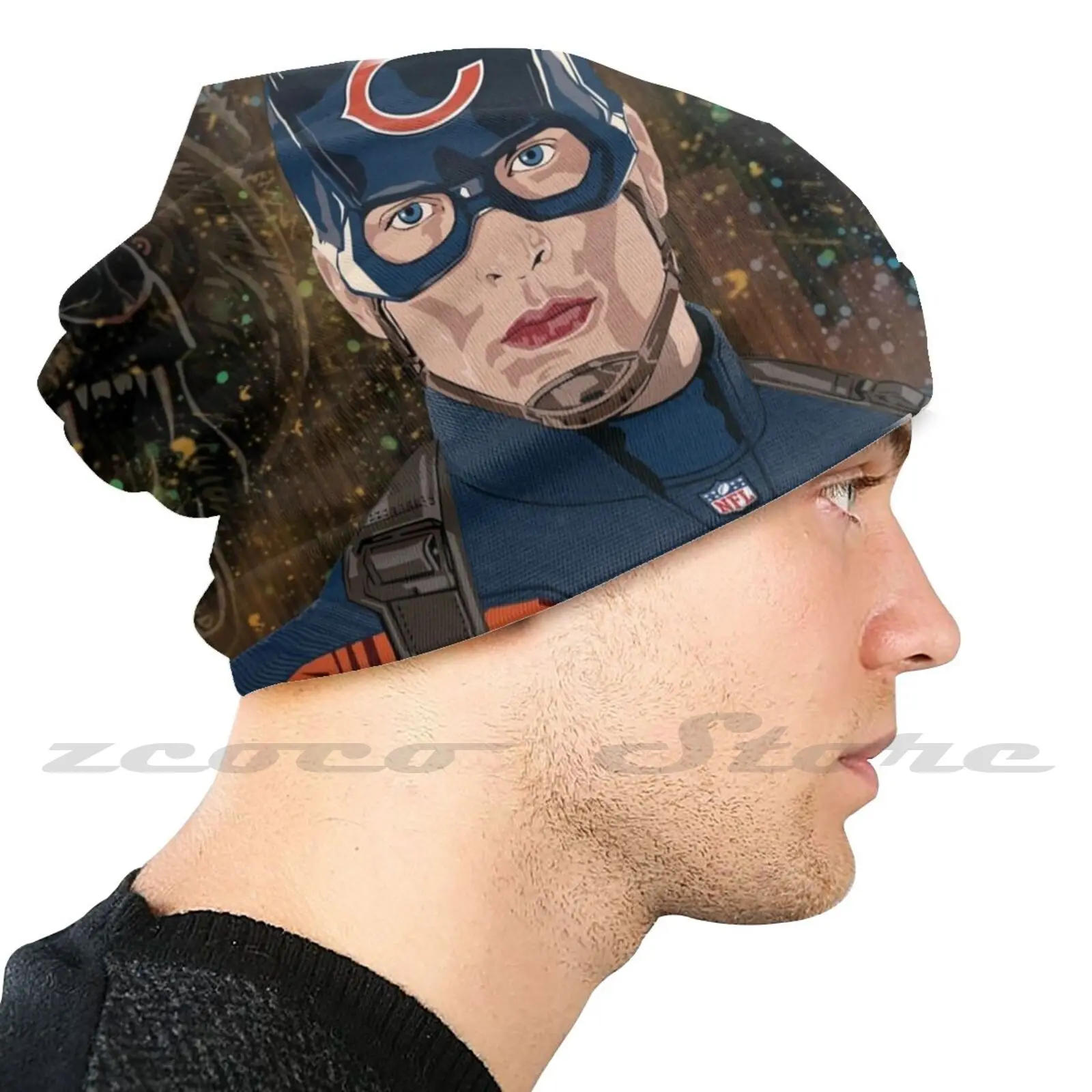 Cap. Of Chicago моющаяся трендовая фильтровальная маска Pm2.5 Chitown Bearsfan