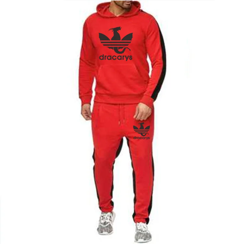 

Casual Tracksuit Men 2 Pieces Sets Hooded Sweatshirts Winter Men's Clothes Pullover Hoodies Pants Suit Ropa Hombre Plus Size