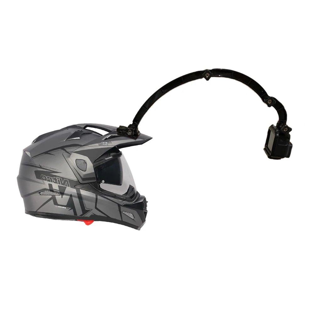 3-стороннее крепление удлинитель шлема изогнутый полюс селфи-палка для GoPro Go Pro 10 9