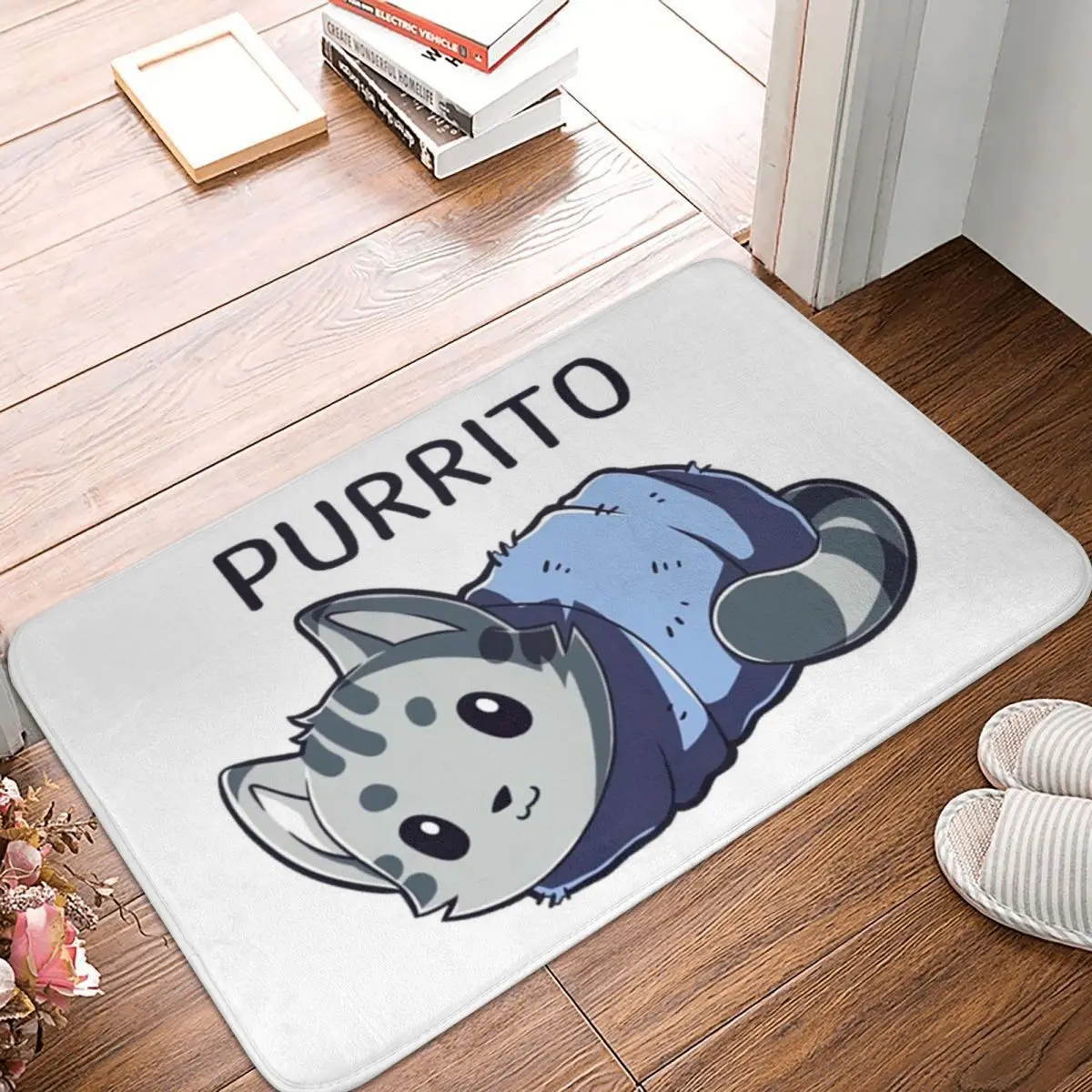 

Purritos Polyester Doormat Rug carpet Mat Footpad Non-slip Water oil proofEntrance Kitchen Bedroom balcony Cartoon