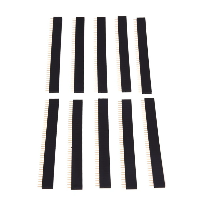 20 Pcs 1X40 Pin 2.54mm Pitch Straight Single Row PCB Female Headers | Электроника