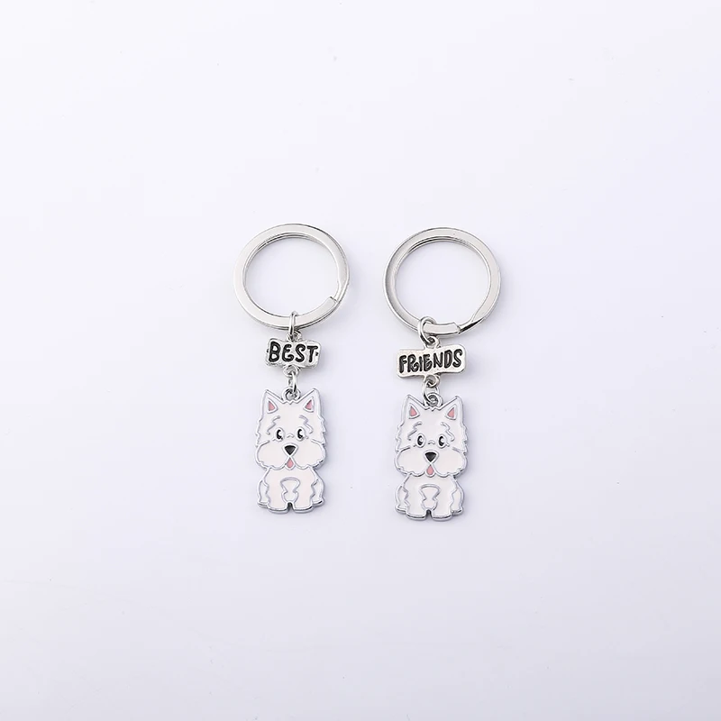 2 шт./лот модный брелок для домашних питомцев собака лучший друг подарок милая