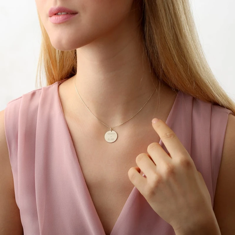 Женское золотое ожерелье из нержавеющей стали с именем зодиака | Украшения и