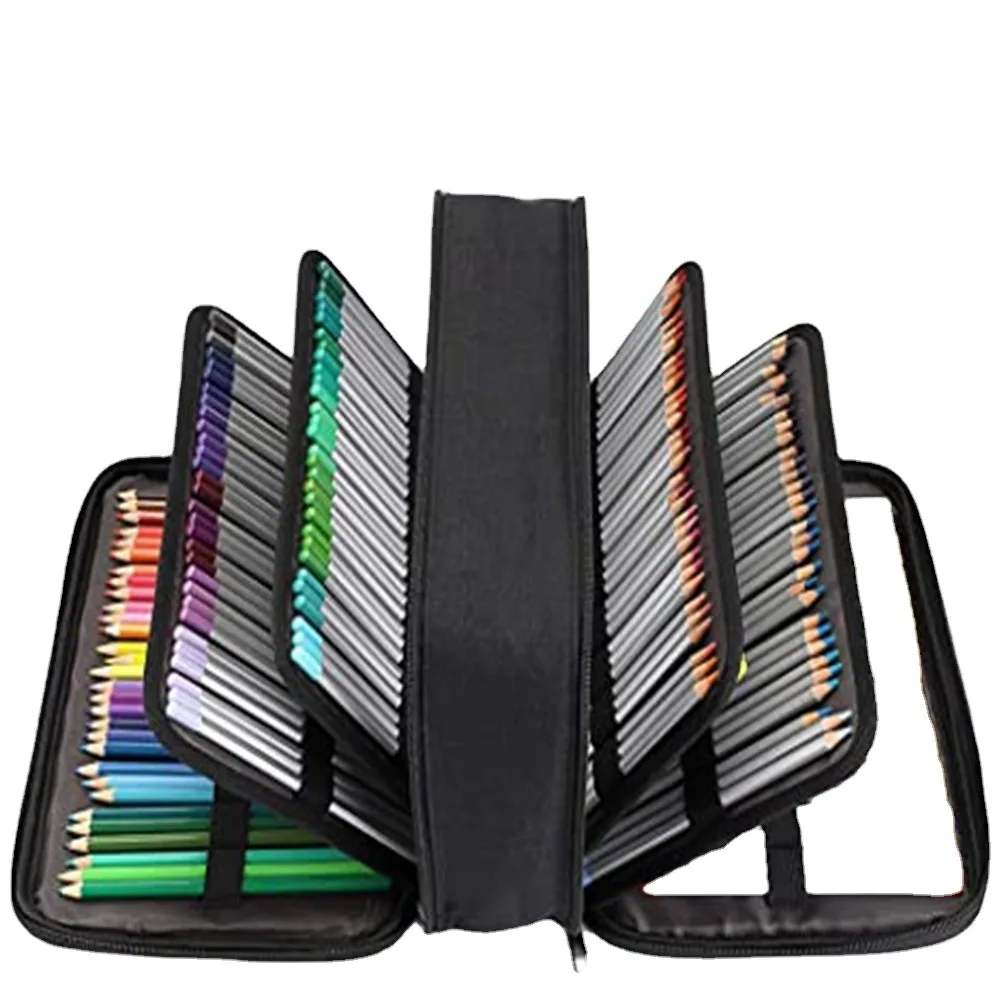 300 Slots super large capacity multi-function pencil case, detachable multi-zipper stationery storage bag, marker pen case