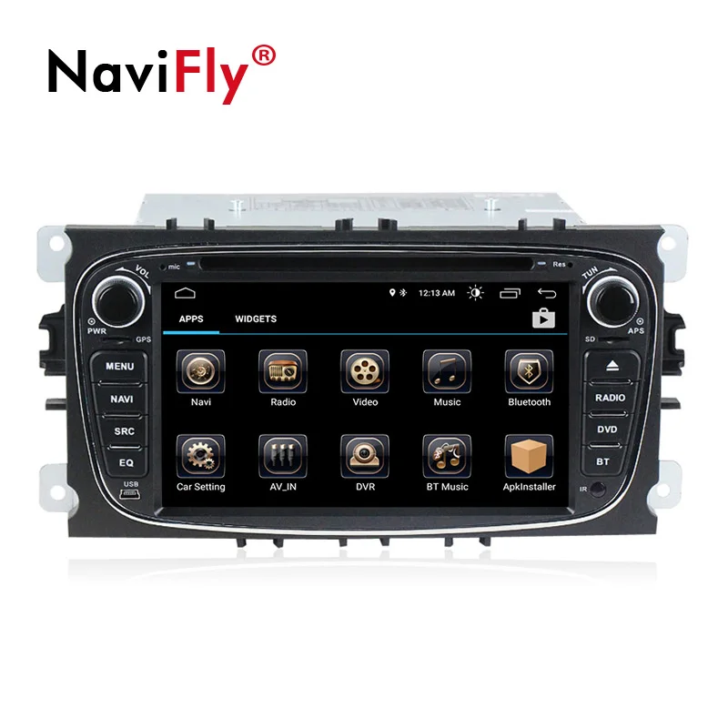 2din Android8.1 четырехъядерный автомобильный dvd gps плеер для Ford Focus Mondeo Galaxy с аудио Радио