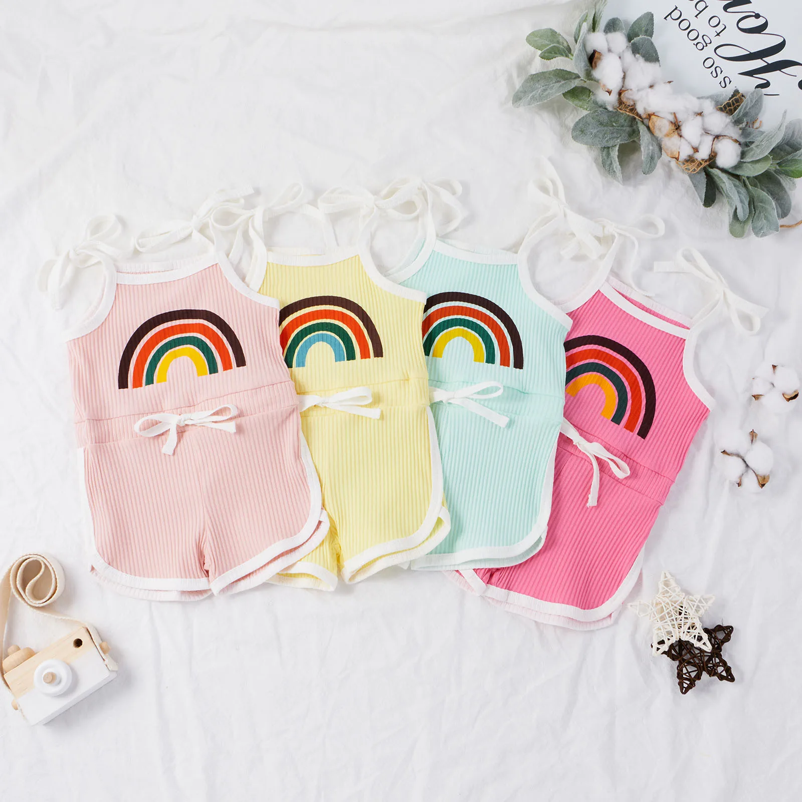 Одежда для малышей одежда девочек платье без рукавов комбинезон с лямкой на шее в