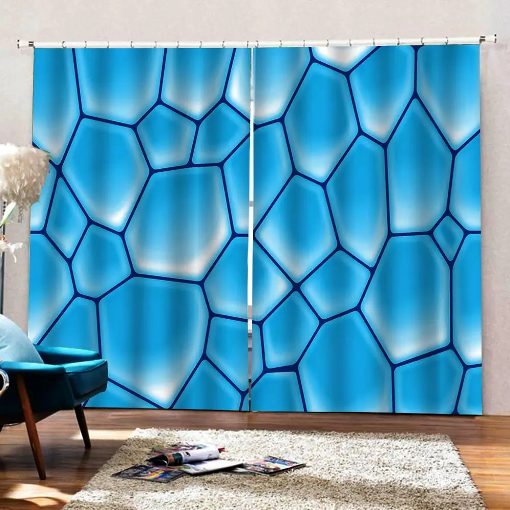 Домашний декор 3D занавески для гостиной затемняющие оконные квадратные фото