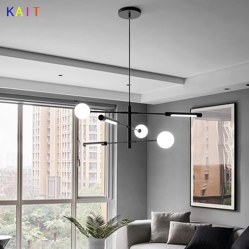 

Conference room front office LED chandelier creative Nordic living room Modern chandelier