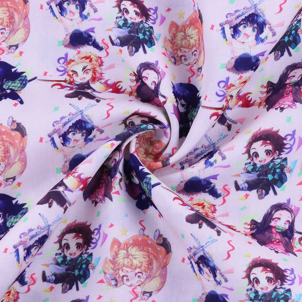 

50 * 145Cm Cartoons Pattern Polyester Cotton Fabric Patchwor Printed For Tissue Kids Home Textile For Sewing Doll Dress Curtain
