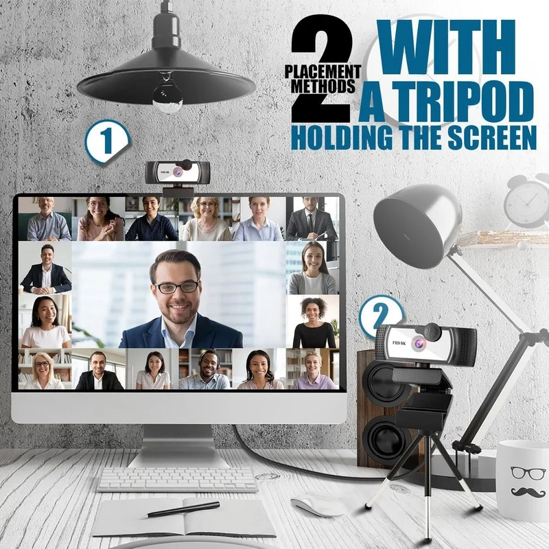 8k4k autofocus webcam 1080p camera hd network usb live broadcast 2k driver free laptop computer web cam camera wihe microphone free global shipping