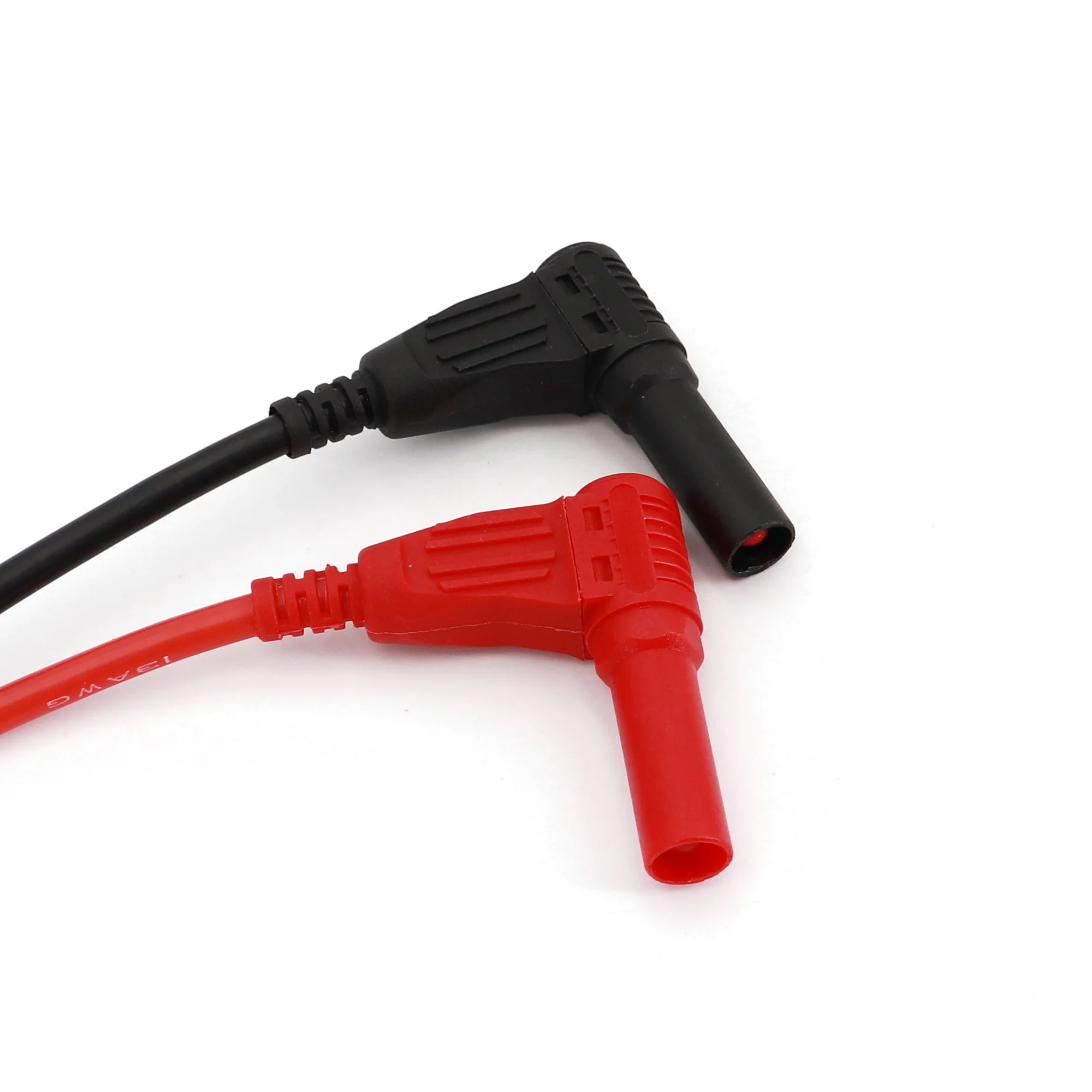 1 пара красный и черный силиконовый изолированный Безопасный 4 мм Мужской правый