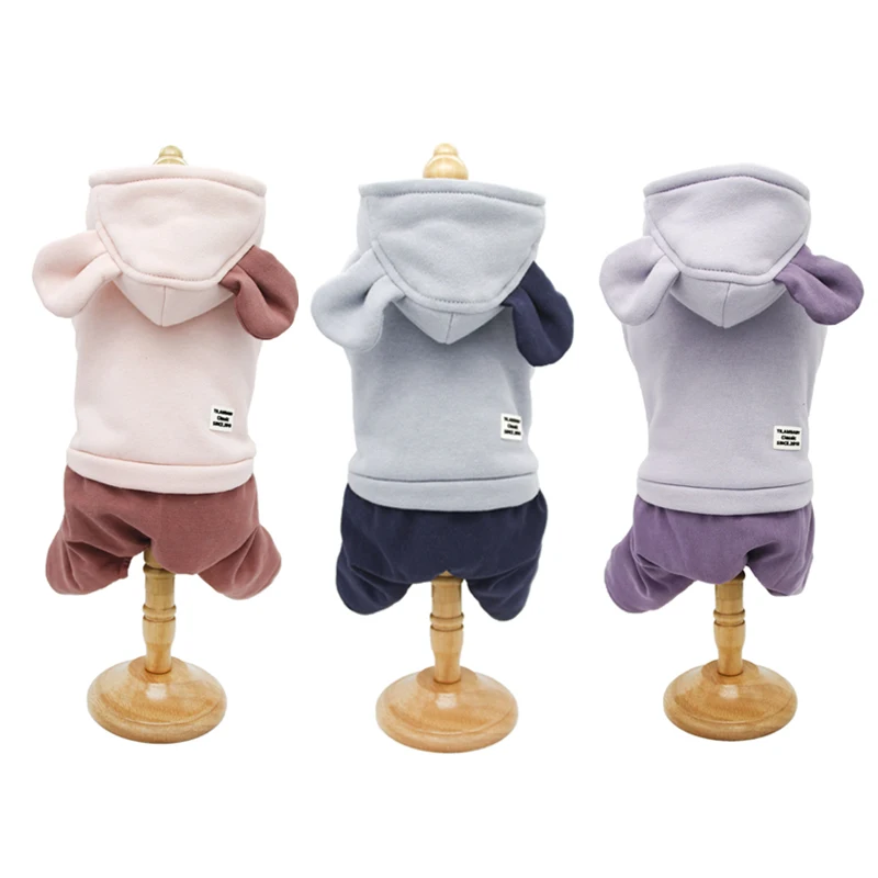 Толстовки одежда пальто наряд мягкая собачья куртка для питомца собак зима