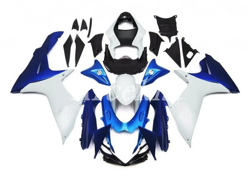 

New ABS Plastic Motorcycle Whole Fairings Kit For Suzuki GSXR 600 750 K11 2011 2012 2013 2014 2015 2016 L1 Glossy blue white