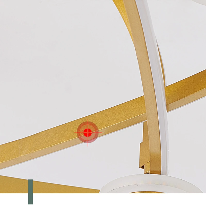 

Modern Nordic Ceiling Fan Light with Minimalist Painted for dining room bedroom living room lamp Fashion led fan Chandeliers