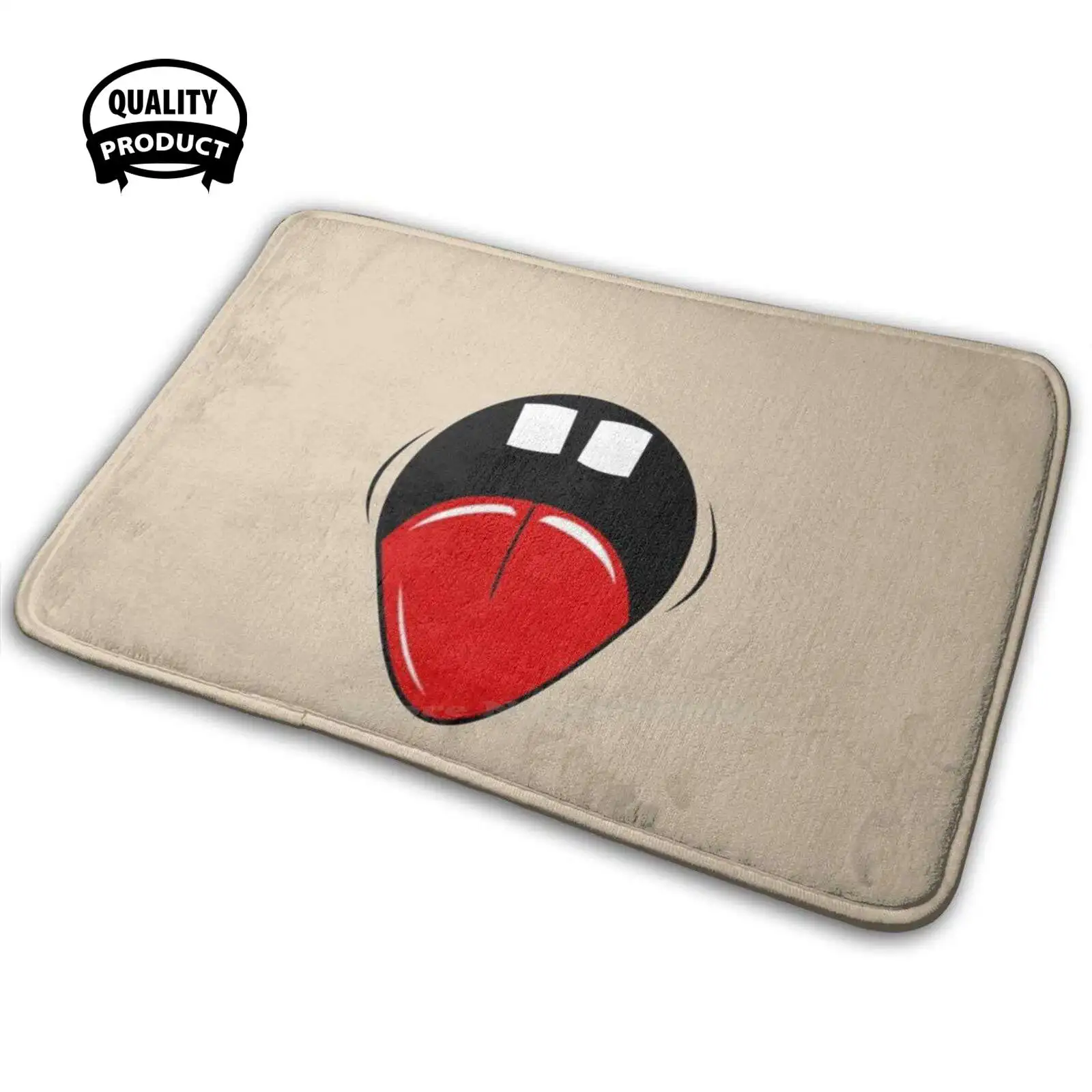 Мультяшные смеющиеся 3D товары для дома коврик ковер подушка комикс закрывает рот