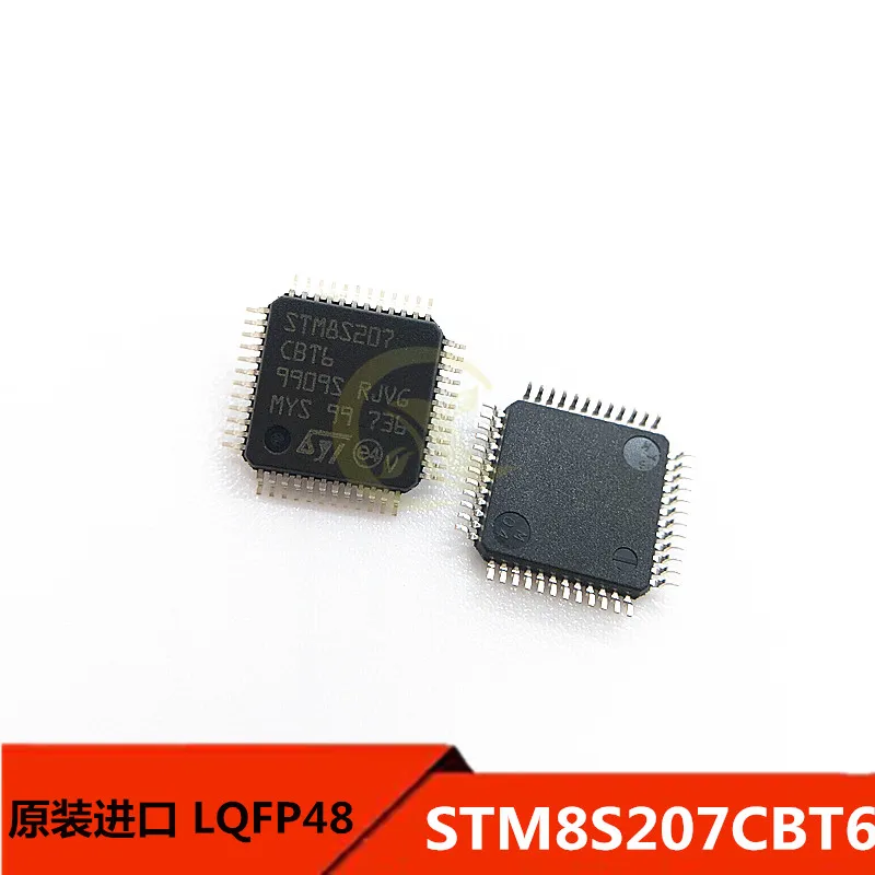 

STM8S207CBT6 LQFP48 8-битный микроконтроллер 24 МГц 128 Кб оригинальная продукция