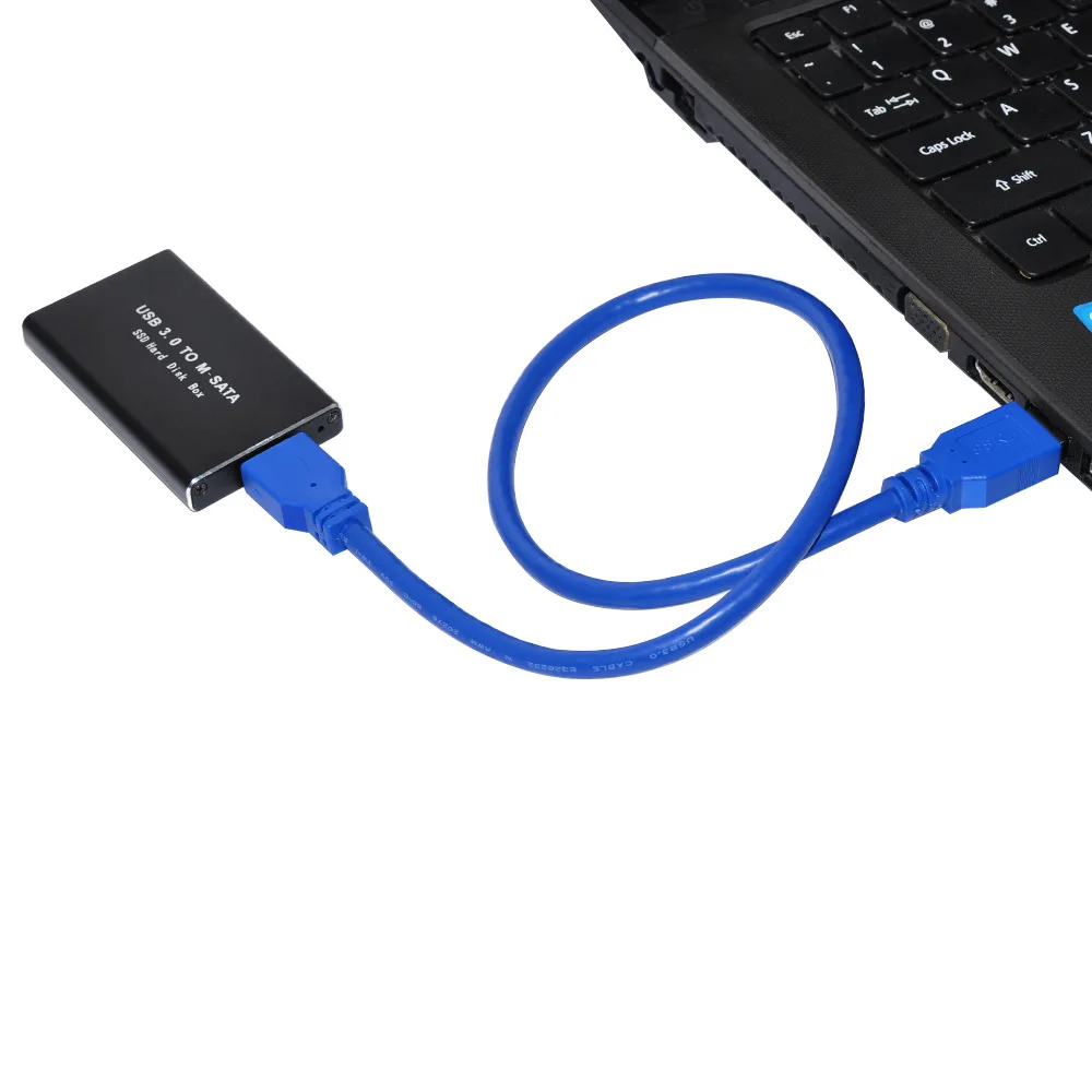 Мини-чехол для жесткого диска SSD USB 3 0-адаптер mSATA корпус внешнего из алюминиевого
